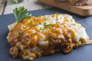 Lasagna with beef