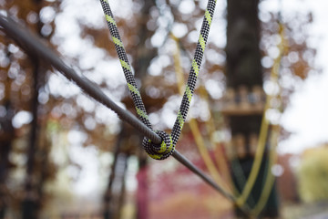 Rope town in a city park