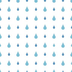 Rain drops seamless pattern vector