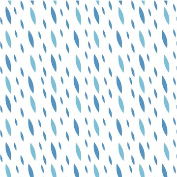 Rain drops seamless pattern vector