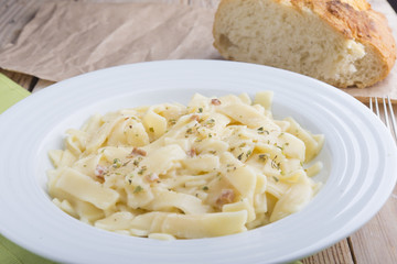 Tagliatelle of Carbonara