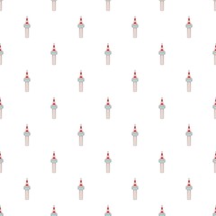 N Seoul Tower pattern. Cartoon illustration of N Seoul Tower vector pattern for web