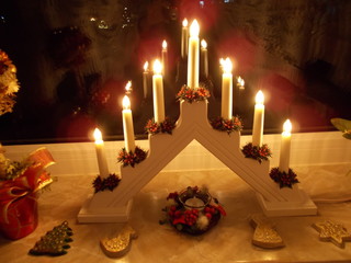weihnachten, advent, kerzen, leuchter, dekoration