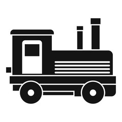 Locomotive icon. Simple illustration of locomotive vector icon for web design