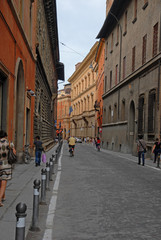 Bologna, Italy old medieval house courtyard