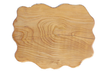 Isolated wood board