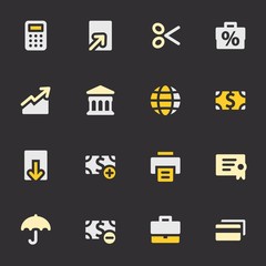 Finance mobile icon, business vector web sign. Money infographic