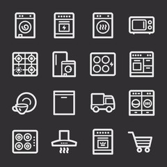 Kitchen Appliances Web Icons