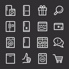 Kitchen Appliances Web Icons