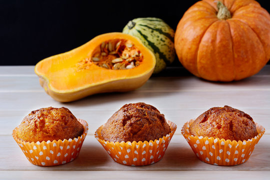 Whole Grain Pumpkin Spice Butternut Squash Muffins