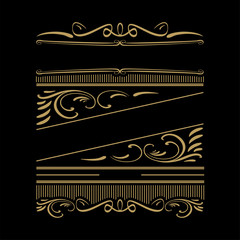 Vintage frame. Retro style frame template.