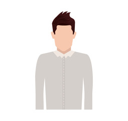 Man icon. Male avatar person human and people theme. Isolated design. Vector illustration