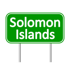 Solomon Island road sign.