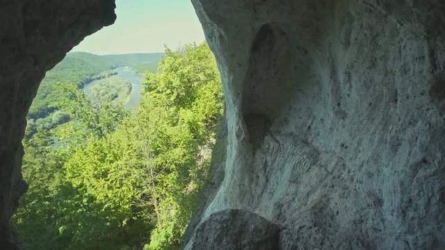 Dniester Canyon - Window Cave hermit, Zalischyky, Ukraine