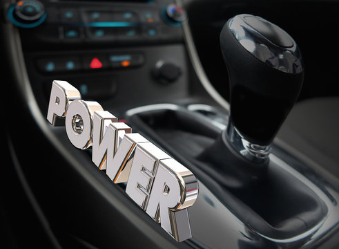 Power Automotive Cockpit Interior Horsepower Energy 3d Illustrat