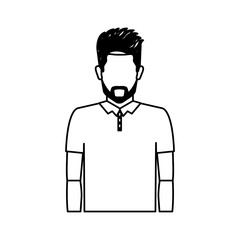 Man icon. Male avatar person human and people theme. Isolated design. Vector illustration