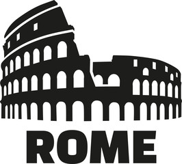 Naklejka premium Koloseum rzym niemiecki
