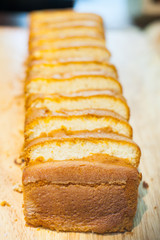 Food was prepared for the wedding dinner..