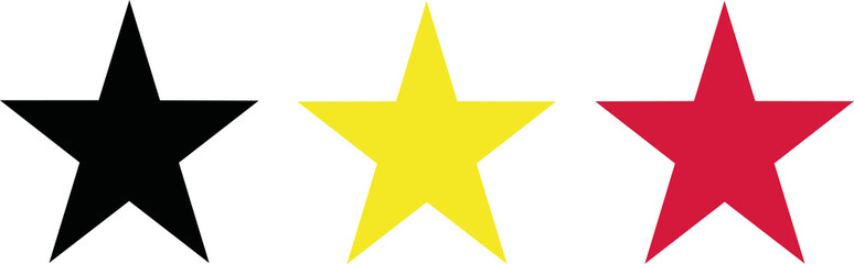 Belgium flag stars