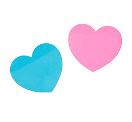 Obraz premium sticker heart isolated on white
