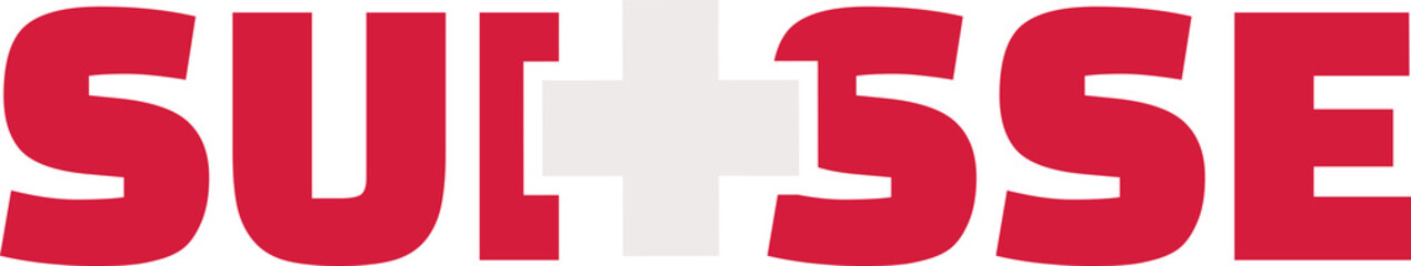 Switzerland flag word - Suisse