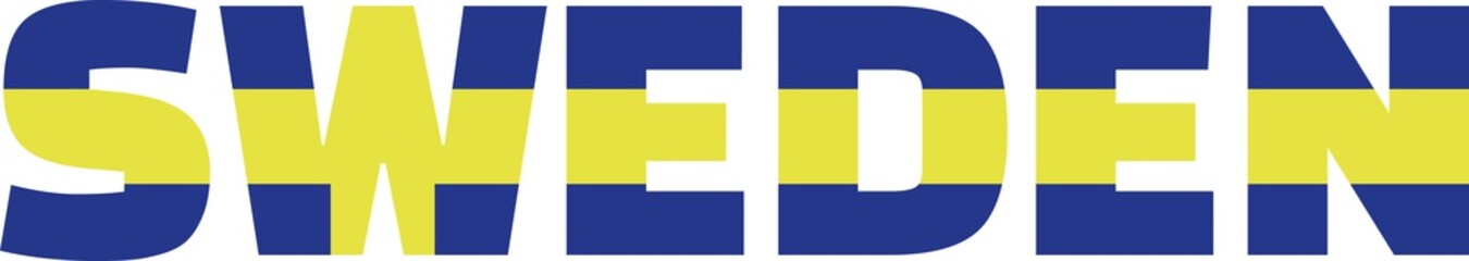 Sweden flag word