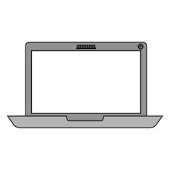Laptop icon. Device gadget technology and electronic theme. Isolated design. Vector illustration