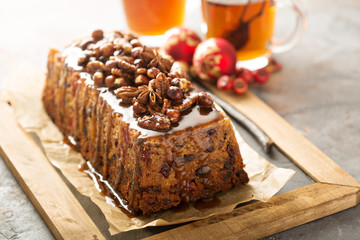 Traditional English steamed pudding