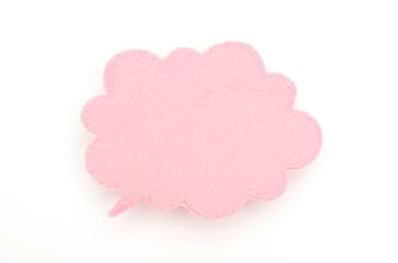 フェルトのふきだし（ステッチ）