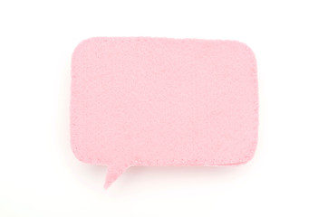 フェルトのふきだし（ステッチ）