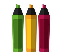 Marker icon. School education learning and knowledge theme. Isolated design. Vector illustration