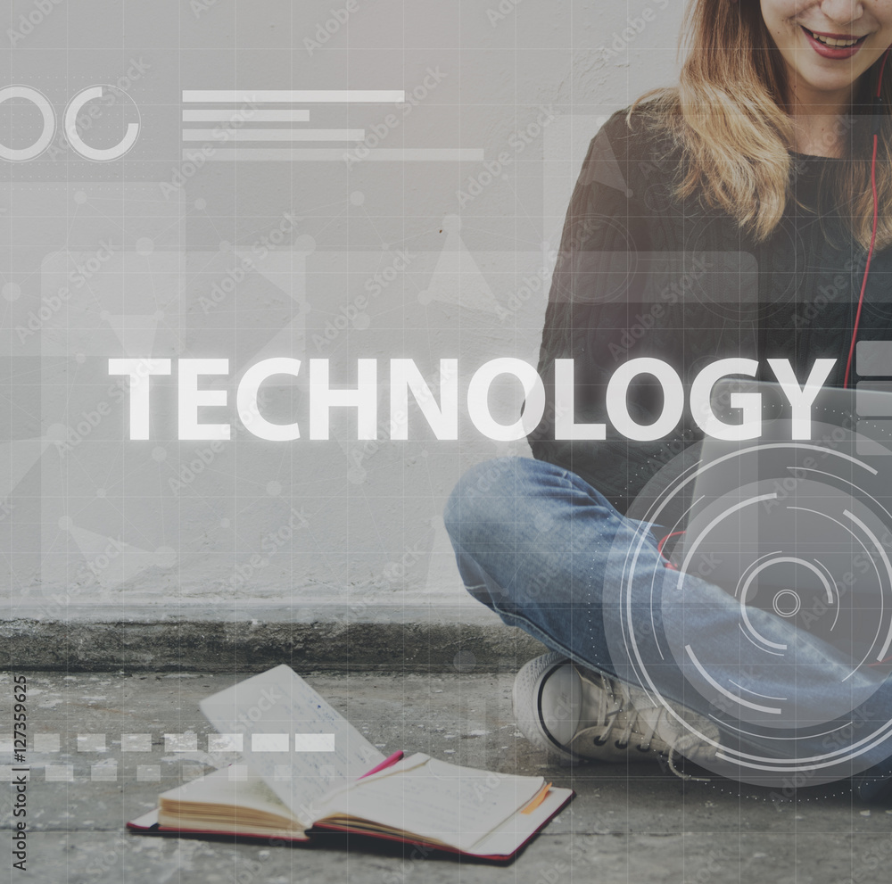 Poster technology connection online networking medias conpt