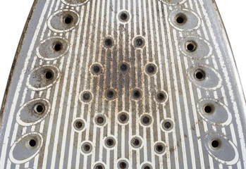 Dirty stain of steam iron