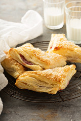 Eggnog with cinnamon in a rustic setting