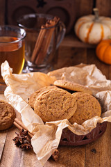 Pumpkin cinnamon snickerdoodle cookies