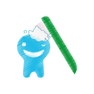 dental healthcare drawing icon vector illustration design