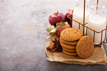 Apple cinnamon snickerdoodle cookies