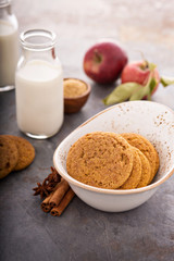 Cinnamon applesauce cookies