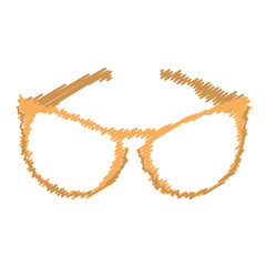 Obraz premium glasses modern style drawing isolated icon vector illustration design