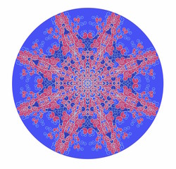 Mandala design. Vector illustration hand drawn. Circle pattern.
