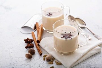 Masala tea with winter spices