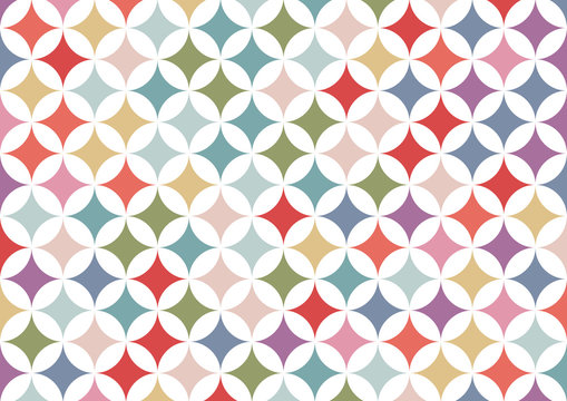 Colorful geometric circle background | abstract retro patterns wallpaper | texture design