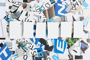 Space for word of six letters