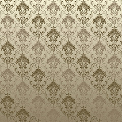 Brown floral pattern