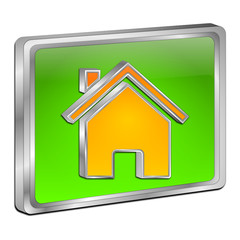 Home Button - 3D illustration