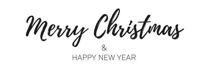 MERRY CHRISTMAS typography | isolated illustration