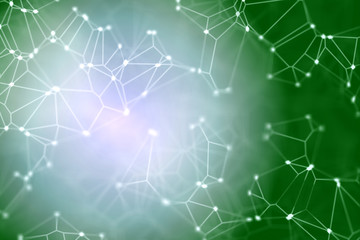 Abstract technology and science background. Computer generated image with depth of field settings. Suitable for use in projects on imagination, creativity and design.