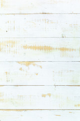 White wooden planks table - background