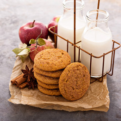 Apple cinnamon snickerdoodle cookies