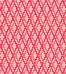 Fototapeta premium Red and pink checked pattern, seamless vector background